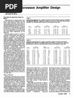 Wideband Microwave Amplifier Design