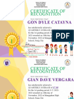 Violet Mandala Pattern Illustration Recognition Certificate