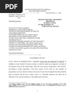 Oral Argument Outline Template