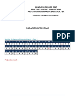 Concurso Público Salvador Gabaritos