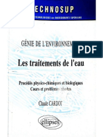 Les Traitements de Leau Procédés Physico-Chimiques Et Biologiques - Cours Et Problèmes Résolus