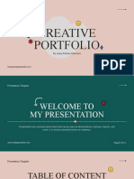 Creative Portfolio: Presentation Template