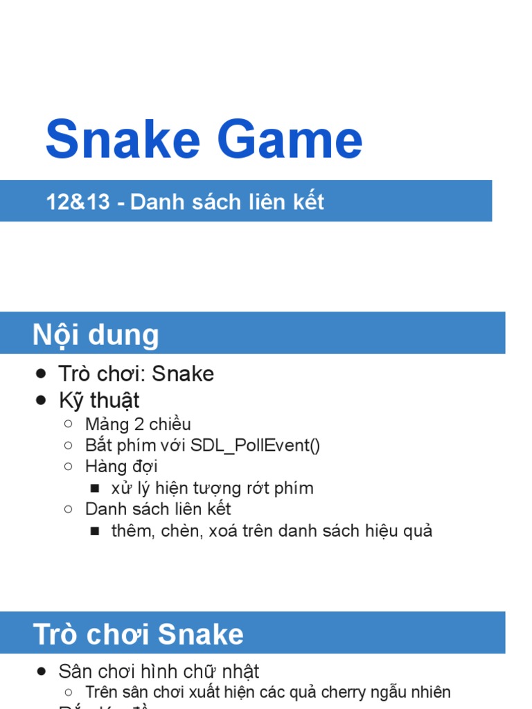 Lec1213 Snake Game | PDF