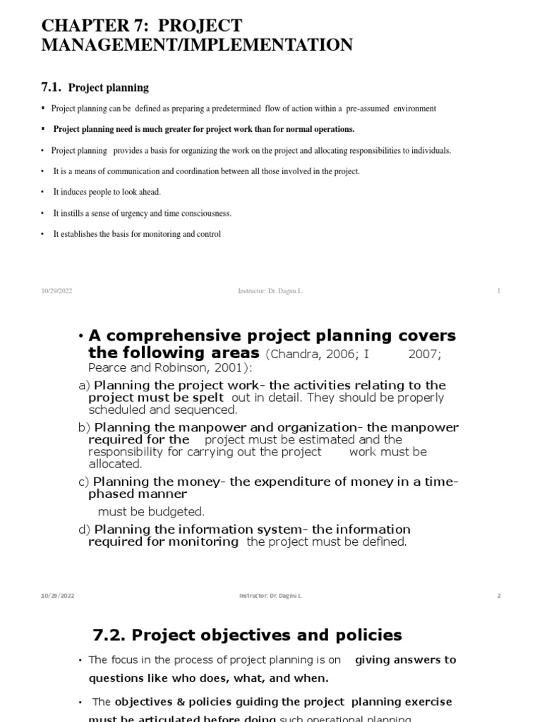 Chapter 7 Project Implemtation | PDF | Business