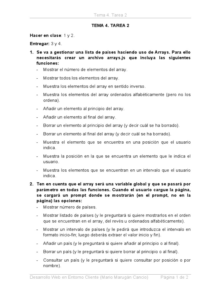 Gesti n de listas y objetos en javascript pdf estructura de datos