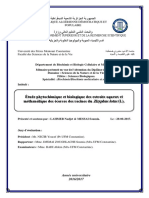 Etude Phytochimique Et Biologique Des Extraits Aqueux Et Méthanolique Des Écorces Des Racines Du Zizyphus Lotus