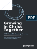 Growing in Christ Together A 16-Week Discipleship Journey Participant Guide (Vanderstelt, Jeff)