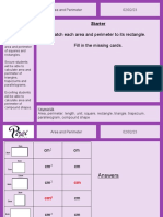 Area and Perimeter Using Formulae PixiPP - Grade6