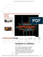 Cryptographic Implementations - Hardware vs. Software - Electronic Design