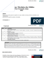 Mecânica dos Sólidos: Estudo das Tensões e Deformações em Elementos Estruturais