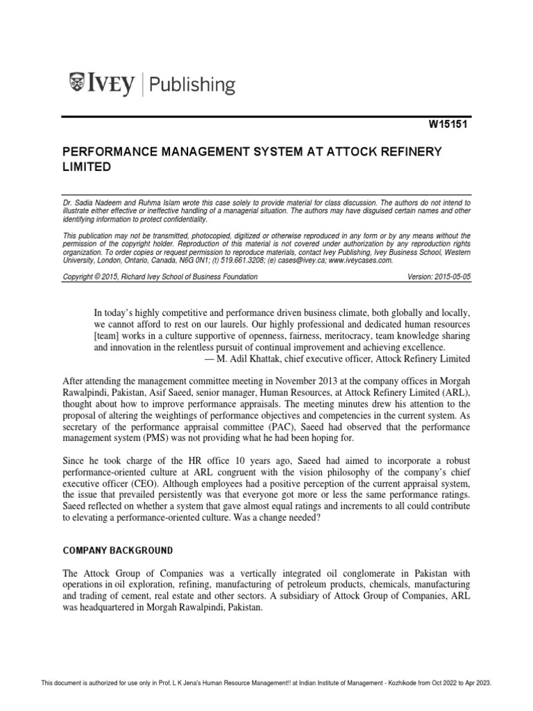 C5 Performance Management PDF Performance Appraisal