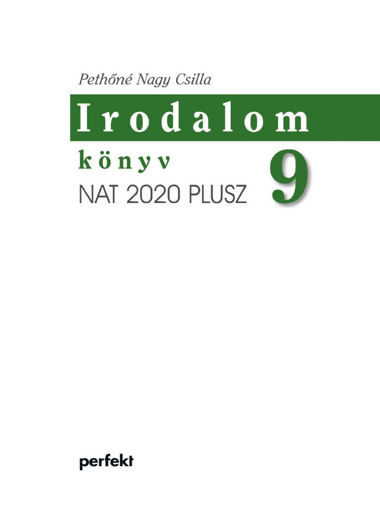 Irodalom Konyv 9 Nat 2020 Plusz | PDF