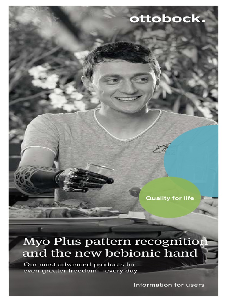 Information for user myo plus pattern recognition and bebionic hand en