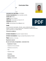 Jose Maria Lopez Chavez Curriculum Vitae