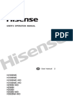 Hisense User Manual Manual For H299BI-WD