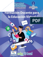 Planificación General Formación Docente para La Educación Virtual