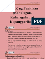 Batayang Kaalaman Sa Panunuring Pampanitikan at Ang 3K NG Panitikan