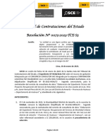 Tribunal de Contrataciones Del Estado Resolución #0073-2023-TCE-S5