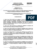 Decreto 113 de Octubre de 2012