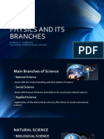 Physics and Its Branches