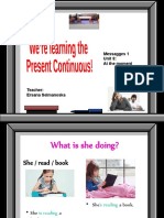 Present Continuous Za Petok