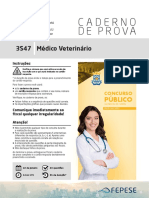 Caderno de Prova: 3S47 Médico Veterinário