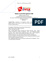 Bolivia: Ley de 28 de Agosto de 1956