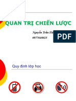 QUẢN TRỊ CHIẾN LƯỢC