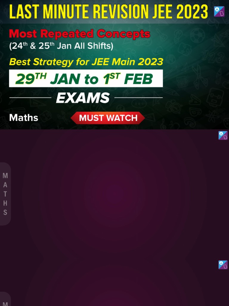 JEE MAINS 2023 Exam Questions Repeated File by Byjus PDF Integral Calculus