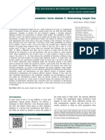 Biostatistics Series Module 5: Determining Sample Size