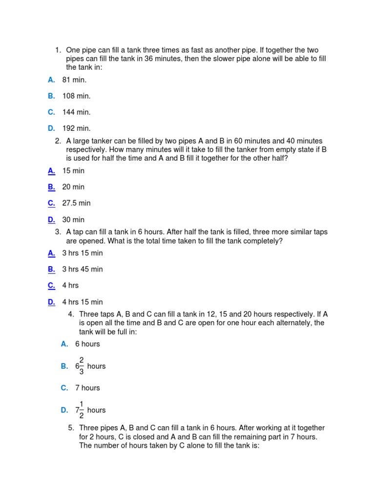 Pipes And Cisterns Pdf Chemistry Chemical Engineering