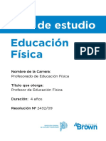 Plan de Estudios - Ed Fisica