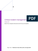 National Critical Incident Management Guidance v13.0 Ext