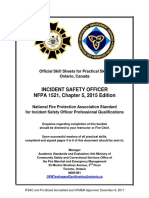Incident Safety Officer (NFPA 1521-2015) - OFMEM Skill Sheets Booklet (December 8, 2017)