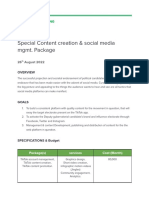 Special Content Creation Package