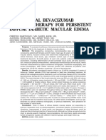 Intravitreal Bevacizumab (Avastin) Therapy For Persistent Diffuse Diabetic Macular Edema