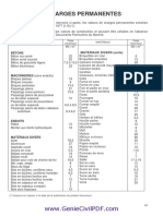 Tableaux Des Charges Permanentes Et Surcharges