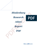 Hindenburg Research Adani Report