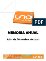 Memoria Anual 2017 Red Uno