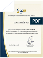 Certificado Conciliações e Fechamento de Balanço para ME E EPP - (PRESENCIAL)
