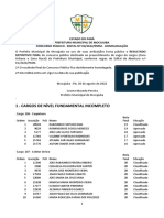 Homologação Do Resultado Defifinivo Final Da Prefeitura de Mocajuba