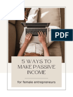 5 Ways Make Passive Income Female Entrepreneurs