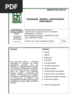 DER-PR ES-D 06-18 Drenos Profundos Longitudinais