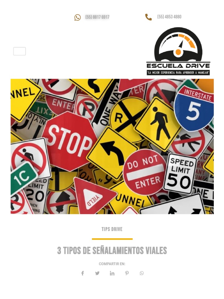 3 Tipos de Señalamientos Viales | PDF | Peatonal