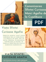 Canonizarea Sfintei Cuvioasei Maic Agafia de La Cușelăuca