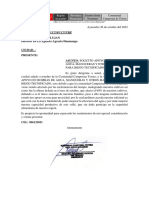 Oficio N°041-2022 Agencia Agraria Huamanga - Solicito Mangeras