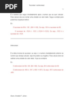 Download Sucessor e Antecessor ARNALDO F JUNIOR by Junior Felipe SN62346364 doc pdf