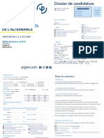 Dossier de Candidature Pigier 2023