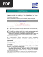 Codigo Penal Decreto Lei 2848 de 1940 e Suas Atualizacoes