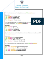 Exercises For Lesson L - 4th Day